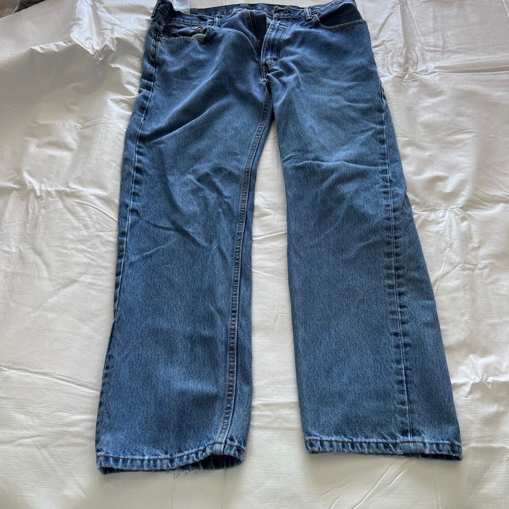 Levi's Regular Fit Jeans Men’s 505 100% Cotton Flat Front Size 38 x 32 - Picture 2 of 12